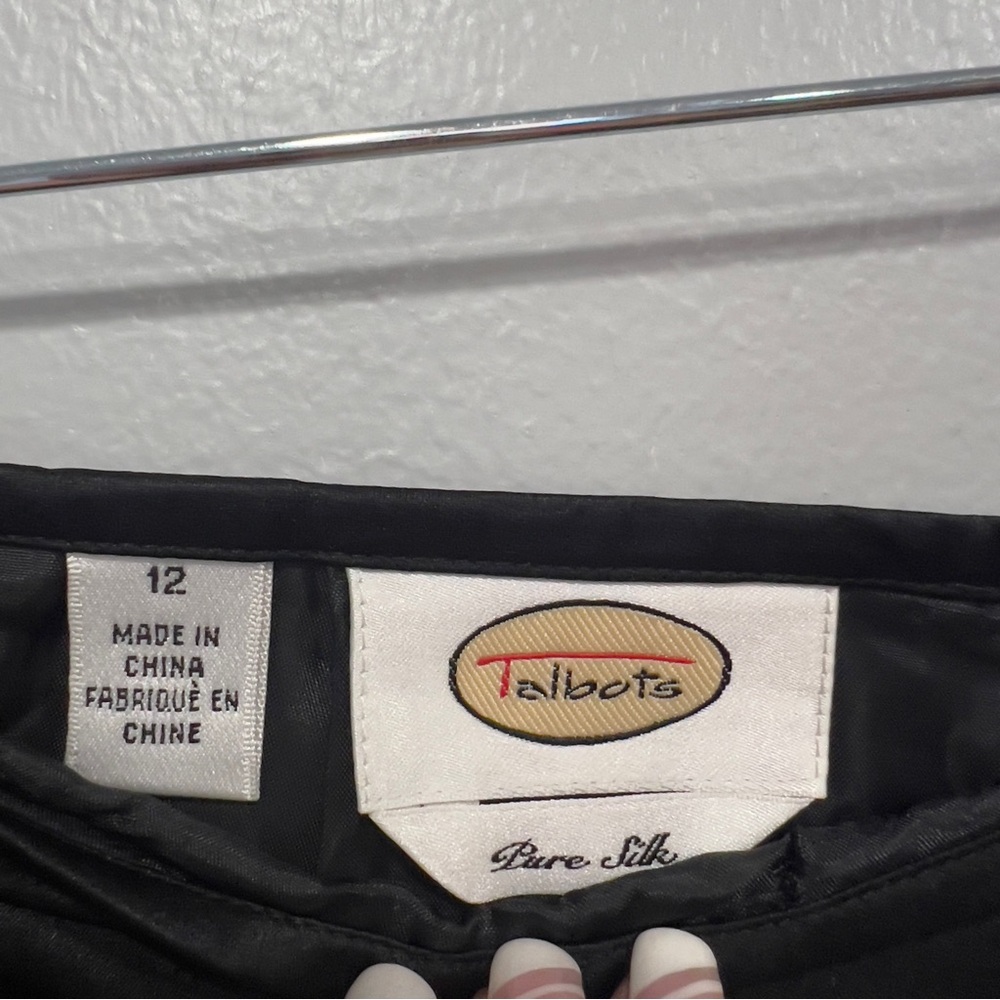 Talbots vintage Y2K wide leg Pure Silk pants size 12 - Picture 4 of 12